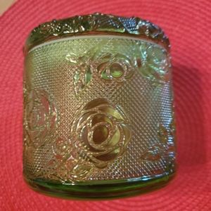 Crystal glass jar with lid